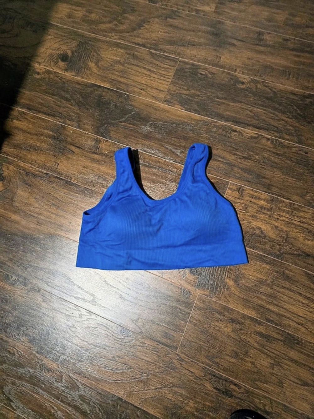 Torrid | Lightly Lined Seamless Rib Scoop Bralette Blue Size 3